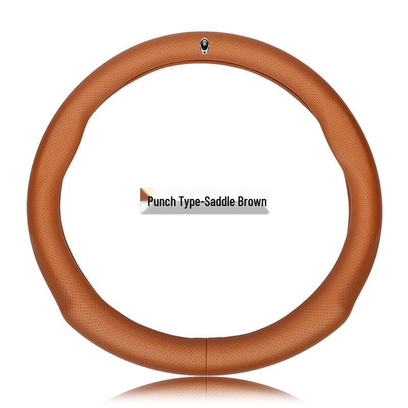 ORA Genuine Leather Steering Wheel Cover - Black Cat, Good Cat GT, White Cat, Lightning Cat, Cherry Cat, iQ Models
