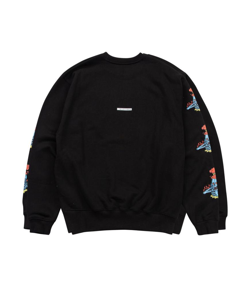 THEVINYLHOUSE Fall In Love Sweatshirts Black (Vh2Dfum445A)