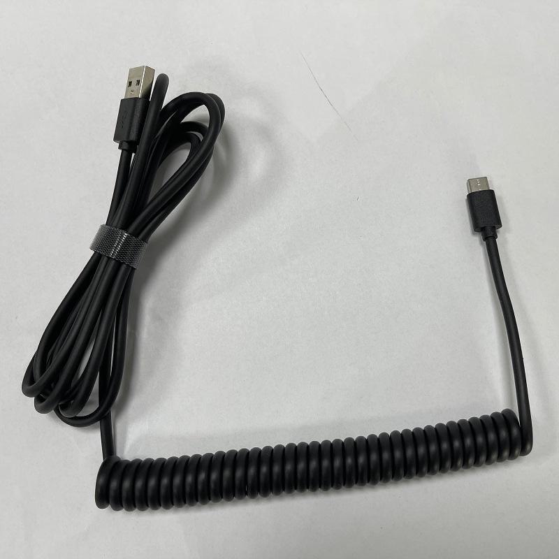 Универсальный спиральный кабель для клавиатуры с USB-пружиной и совместимостью с данными TPC