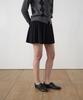Hane Fairy Knit Pleated Skirt_Black