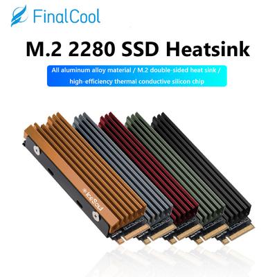 Радиатор радиатора M.2 SSD NVMe для твердотельного жесткого диска NVME NGFF M2 2280, радиатор охлаждения из алюминиевого сплава с термопрокладкой