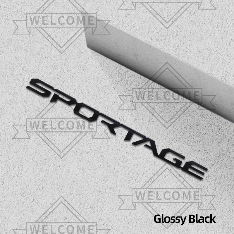 AANC1 3D Car Stickers For KIA Sportage Hybrid HEV GT Line LX EX SX Emblem Auto Body Letter Badge Trunk Decal Decoration Accessories