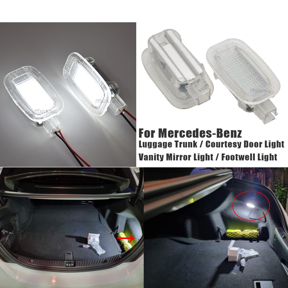 2 шт. Светодиодный фонарь багажника для Benz W164 X164 W169 A45 C197 W204 W212 W216 W245 W463 Без ошибки Подсветка салона Дверной фонарь
