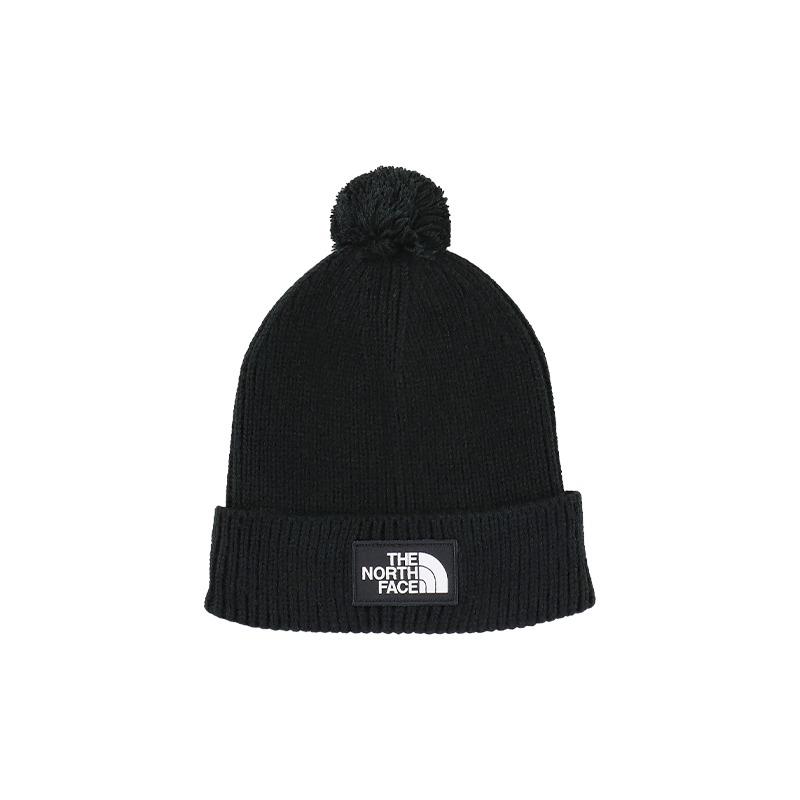 The North Face Классическая шерстяная шапка с логотипом, унисекс, черная, с черным акриловым козырьком, черный NF0A3FN3JK3