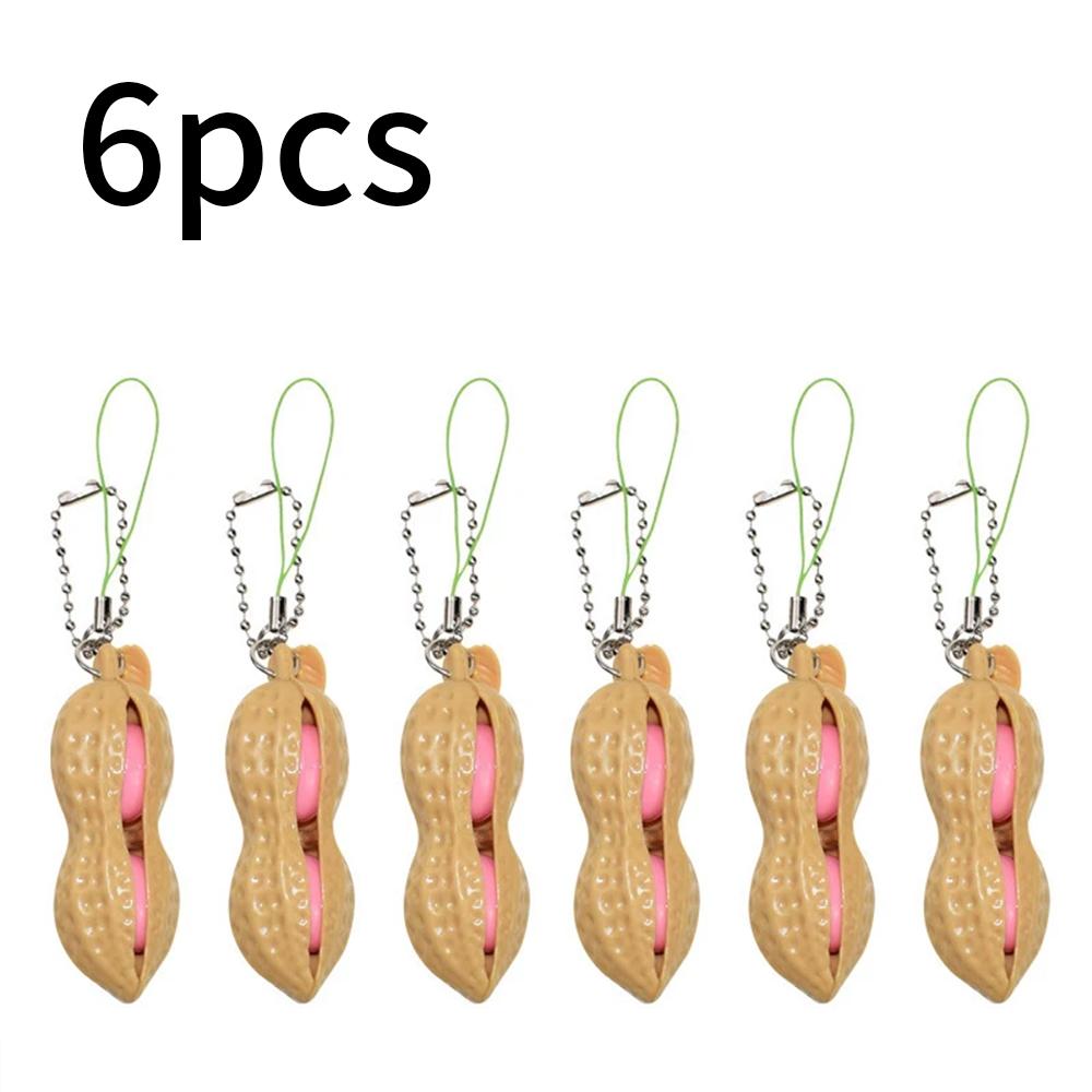 Арахис Fidget Squishy Сжимаемая игрушка для детей взрослых Креативный Забавный Брелок Подарок Портативный Снятие Напряжения Арахис Игрушки для Снятия Стресса