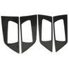 4pcs Car Carbon Fiber Inner Door Handle Bowl Trim Cover Stickers for RAV4 2015?2019 (Soft)