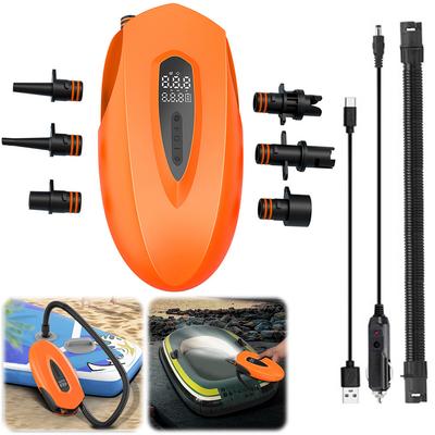 Насос для SUP-борда 20 PSI с автоотключением, электрический воздушный насос, цифровой дисплей, портативный воздушный компрессор для надувных лодок, каяков