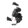 Motorcycle Phone Holder 5V 2A USB Port 360 Degree Rotation X Type Charger Bracket Navigation Stand