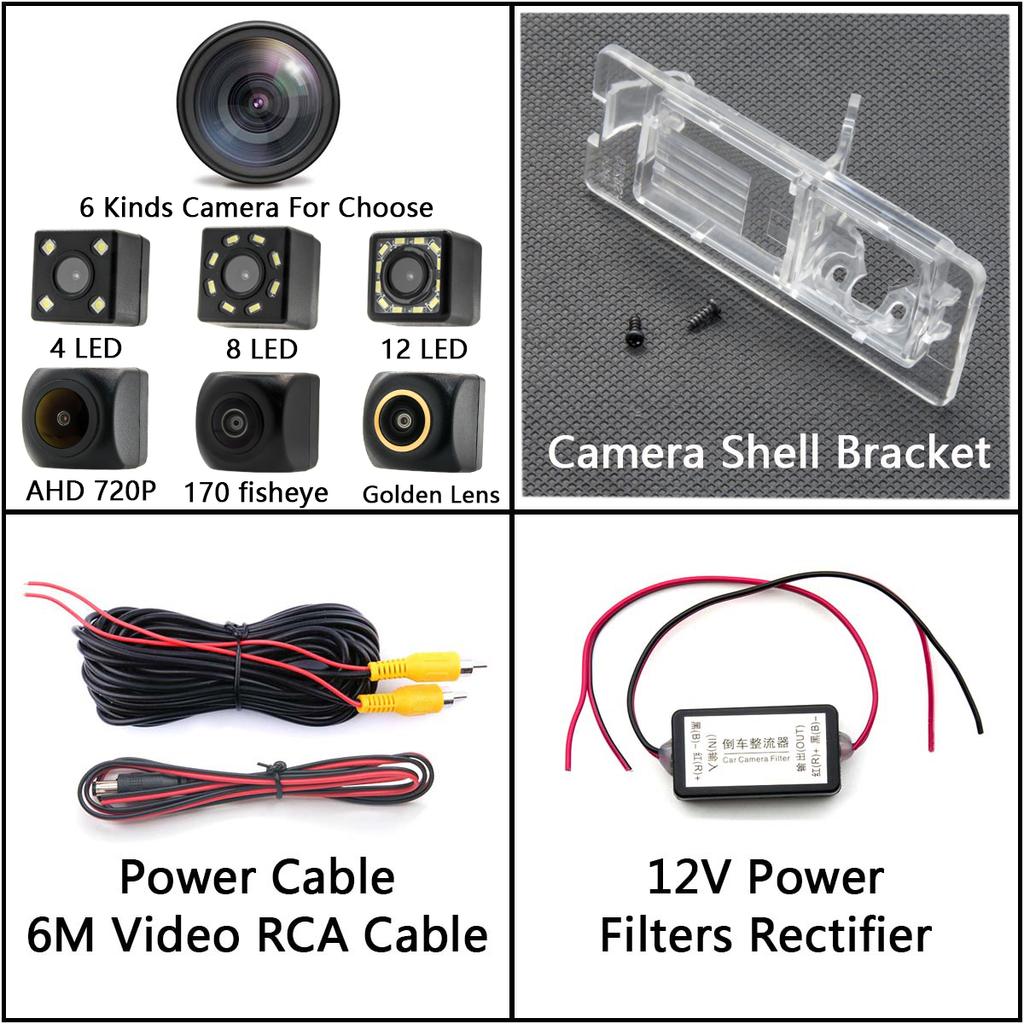 Fisheye 720P AHD Backup Reversing Rear View Camera For Renault Megane III Hatchback Laguna II III Hatchback Clio 4 Zoe Car