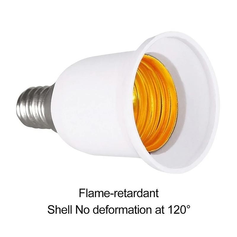 E14 To E27 Adapter Conversion Socket Fireproof Plastic Converter High Quality Material Socket Bulb Adapter Lamp Holder
