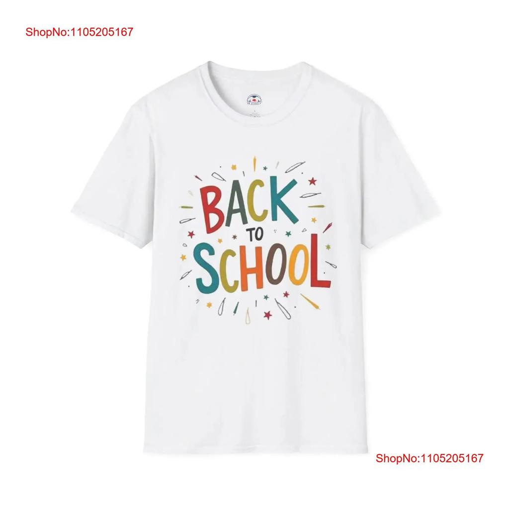 Back To School T Shirt Teacher Celebration Student Fun Vintage Streetwear Designer Clothes Versatile Fashion Homme