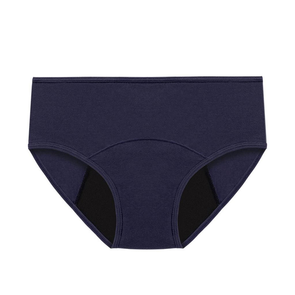 Women's Absorbent Period Underwear Leak Proof Menstrual Briefs Comfortable Breathable Cotton Fabric Soft Fit