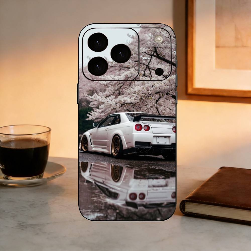 Чехол для телефона GTR Sport Car R35 Силиконовый Мягкий Для IPhone 17 16 15 14 13 12 11 X XR Plus Pro Max Plus
