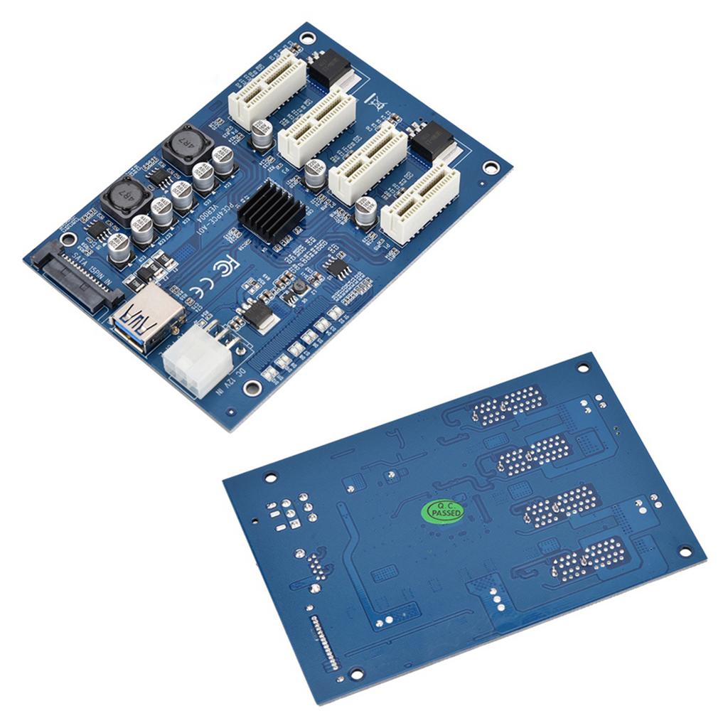 PCI-E 1X в 4X PCIe USB3.0 конвертер удлинитель адаптер плата комплект расширения для WINDOWS