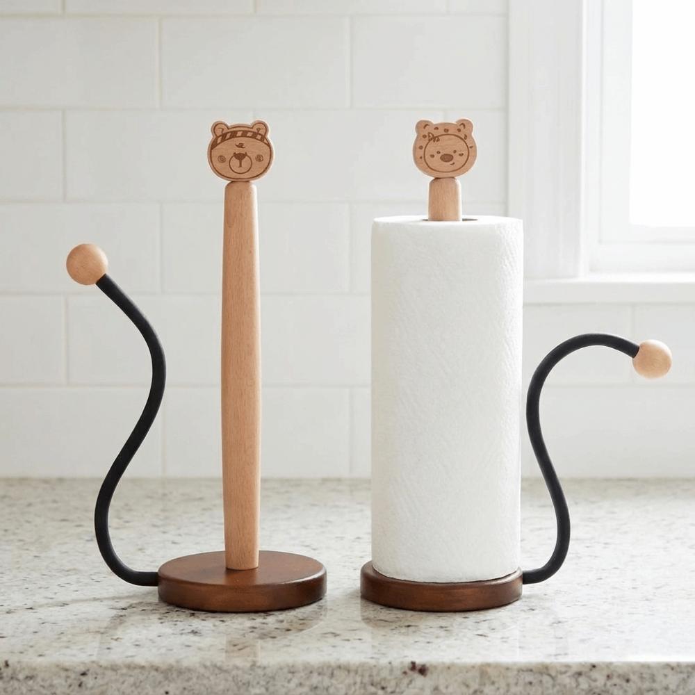 Free Standing Vertical Napkins Rack One-handed Tear Disposable Paper Holder Bathroom