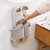 Yousheng Shoe Rack Foldable Bathroom Slipper Rack Wall Mounted Punch-free Easy Access And Space Saving Shoe Organizer