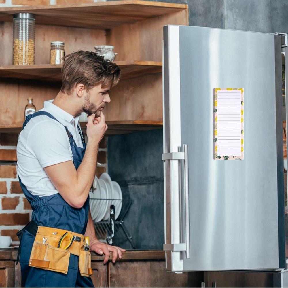 Блокнот-планировщик Магнитный блокнот для списка покупок для холодильника Список дел Напоминания о встречах Дом Офис