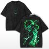 My Hero Academia Anime Tshirt Midoriya Izuku Yk Washed  Tee Shirt Summer Short Sleeve  Cotton Tops Men Women Clothing