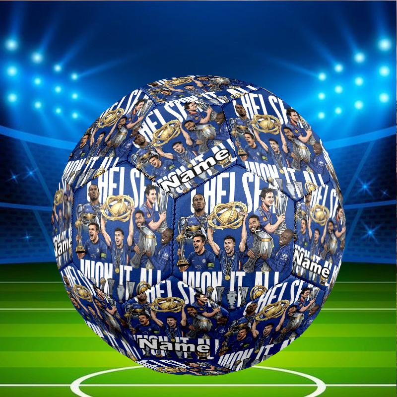 Custom Name Personalized Chelsea F.C-A Print Size 5 Soccer Ball Training & Match Football, for Team, Kicking, Gift for Football Enthusiasts