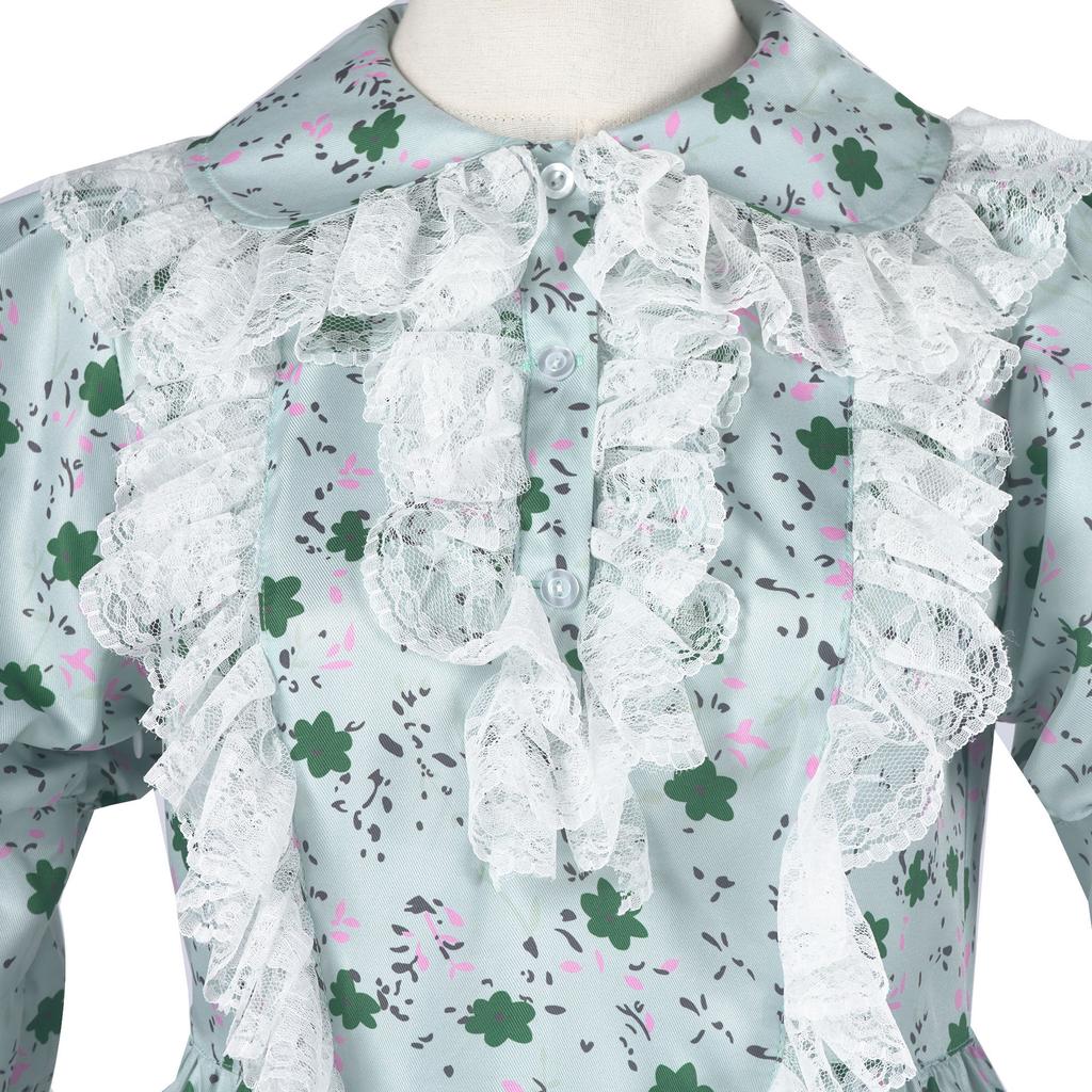 The Exorcist Regan Cosplay Costume, Pink & Green Pajamas Halloween Character Outfit