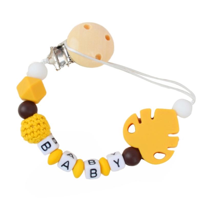 Детская пустышка с цепочкой для пустышки, держатель для пустышки для малышей, ремешок для пустышки, препятствующий падению, игрушка-прорезыватель, цепочка для пустышки, детские принадлежности