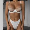 "Sensual French Lace Ultra-Thin Bra with Underwire - Enhanced Fit for Women"