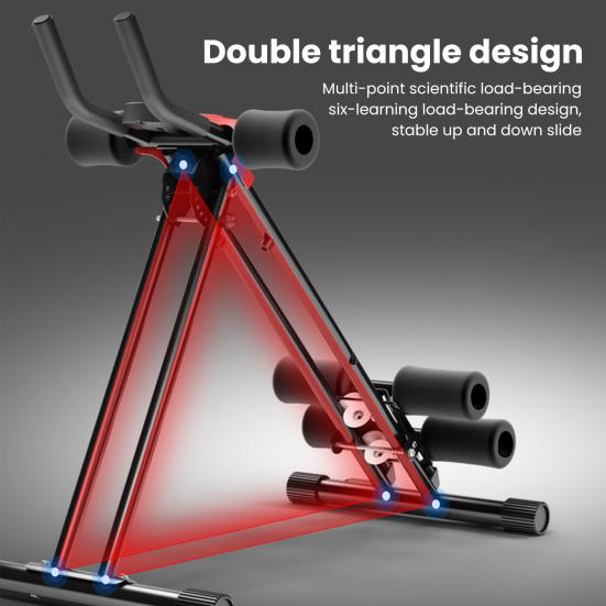 Abdominal Roller Ab Workout Equipment Adjustable Ab Machine Full Body Workout for Home Gym Strength Training Exercise Equipment