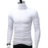 Men Turtleneck Top Long Sleeve Base Shirt Slim Fit Pullover Casual Warm Tee for Fall Winter Daily Wear Home Office