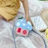 Adorable Mushroom Design Pu Children's Crossbody Bag Fashionable Mini Coin Purse Cute Shoulder Bag For Little Girls