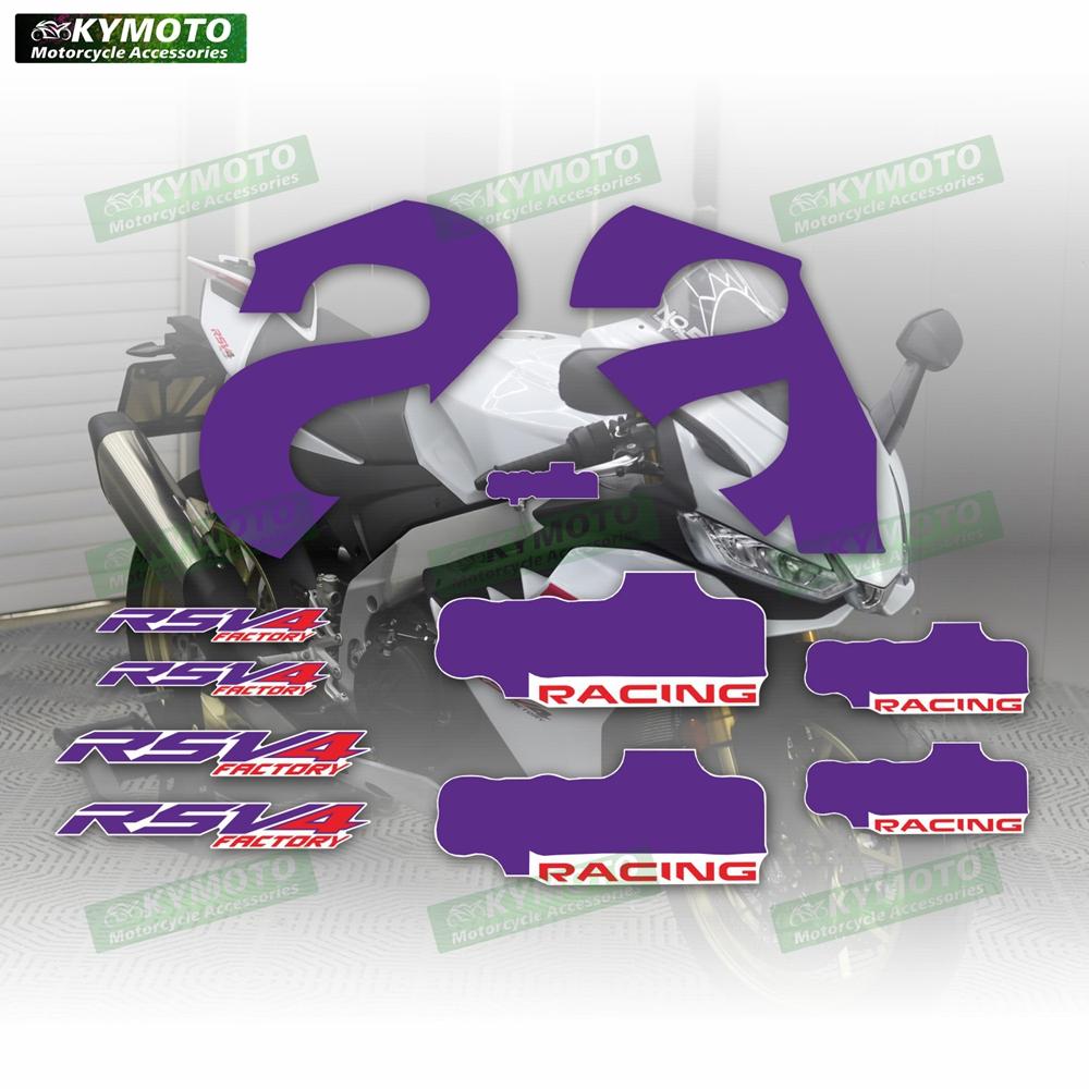 Для Aprilia RSV4 2021 2022 2023 2024 Аксессуары для мотоцикла Наклейка на обтекатель Полная светоотражающая водонепроницаемая наклейка на весь мотоцикл Комплект для всего мотоцикла