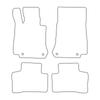 [Blm]Me053 Black - Set Of Velour Floor Mats Suitable For Mercedes Glc-Klass X253 2015- - Black Trim