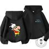 Popular Zipper Hoodie Kawaii Cartoon Print Autumn Trendy Children Wear Crayon Shin Chan 3 14 Years