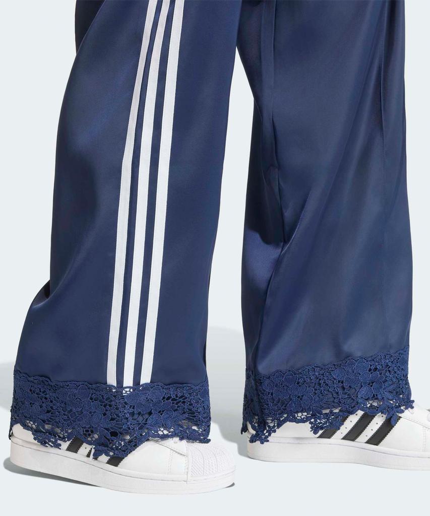 adidas Свободные спортивные брюки из атласа и кружева 'Firebird' - Ночной индиго / Lf2674