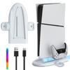 Подставка для охлаждения PS5 DUXICEPIN Подставка для охлаждения PS5 с зарядкой RGB Зарядная станция для новинки для Playstation 5 Dedicated Slim Dual