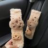 Мягкая плюшевая капибара, чехол на ремень безопасности для автомобиля, теплая мультяшная накладка на плечо ремня безопасности, каваий, удобный протектор ремня безопасности, автостайлинг