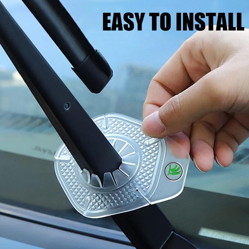 NADH5 Car valve core Car wiper hole protective cover, silicone dust protective cover For Skoda YETI Octavia KAMIQ KODIAQ