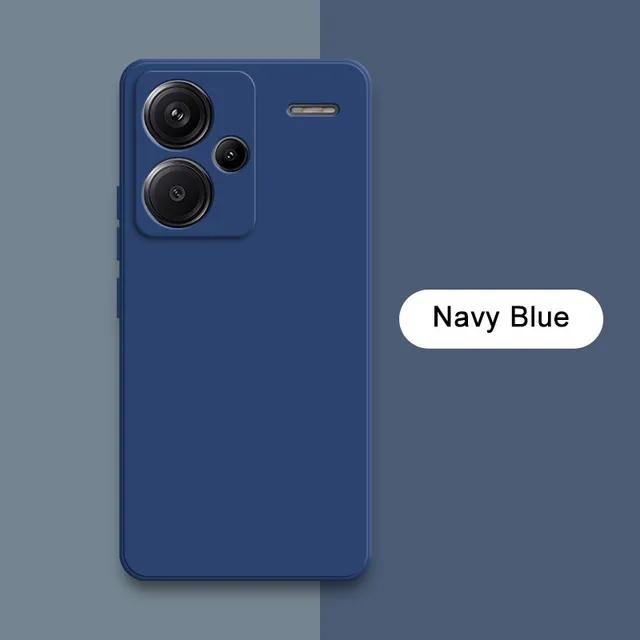 Жидкий силиконовый чехол для телефона Xiaomi Redmi Note 13 Pro Plus 360 Camera Защитная мягкая задняя крышка RedmiNote13 13Pro Сумки