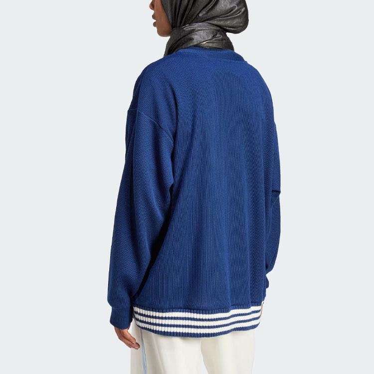adidas Оригиналы Кардиган Вязаный Женский Темно-синий IR5292