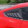 Fit For Ford Mustang 2015-2020 Car Rear Louver Window Side Shutter Cover  Trim Sticker Vent Scoop ABS Carbon Fiber Black