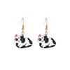 Fun Cartoon Cute Kitten Earrings, Creative Simple Earrings Animal Earrings