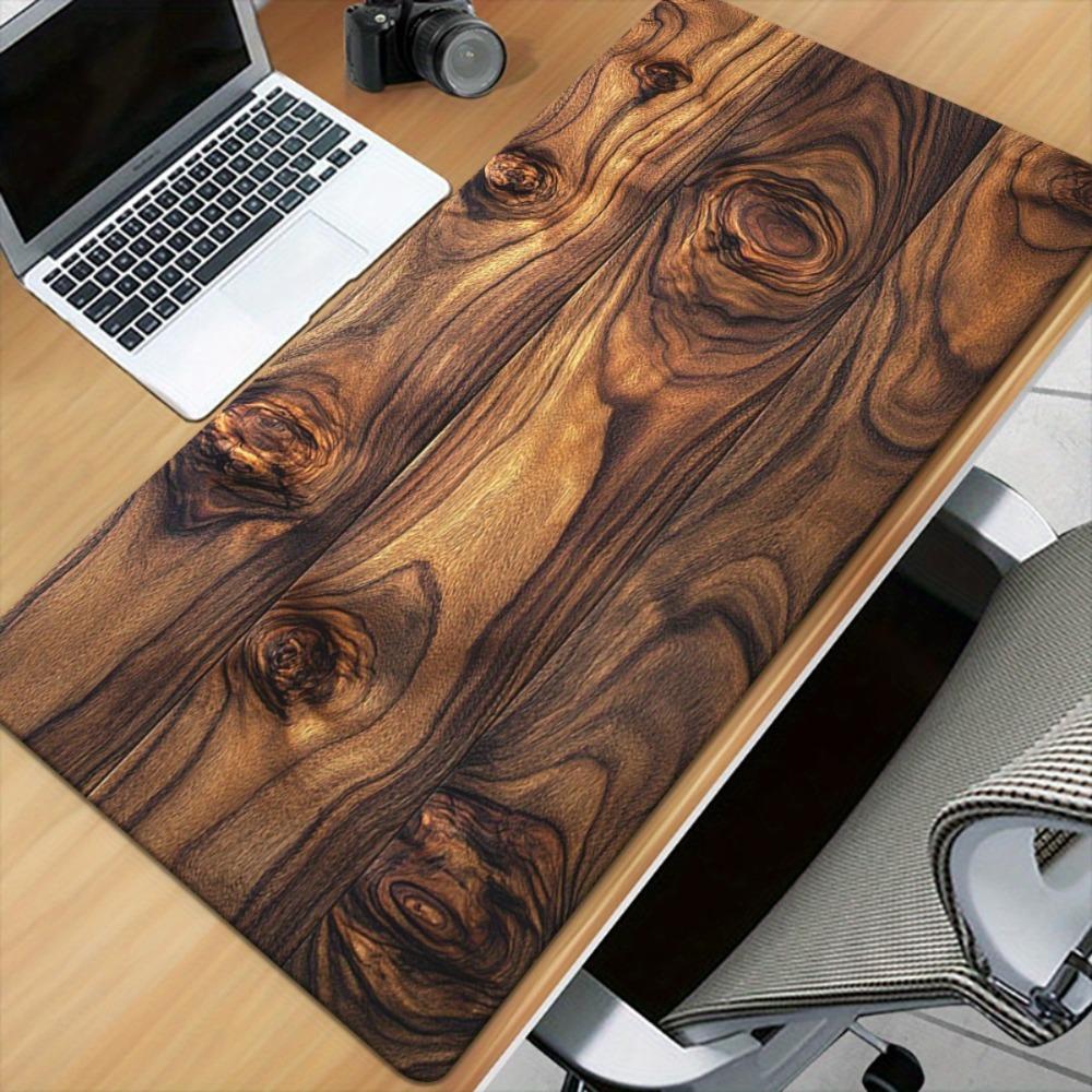 Abstract Wood Texture Rubber Xxl Mouse Pad Professional Gaming Desk Mat For Office Workspace Decor