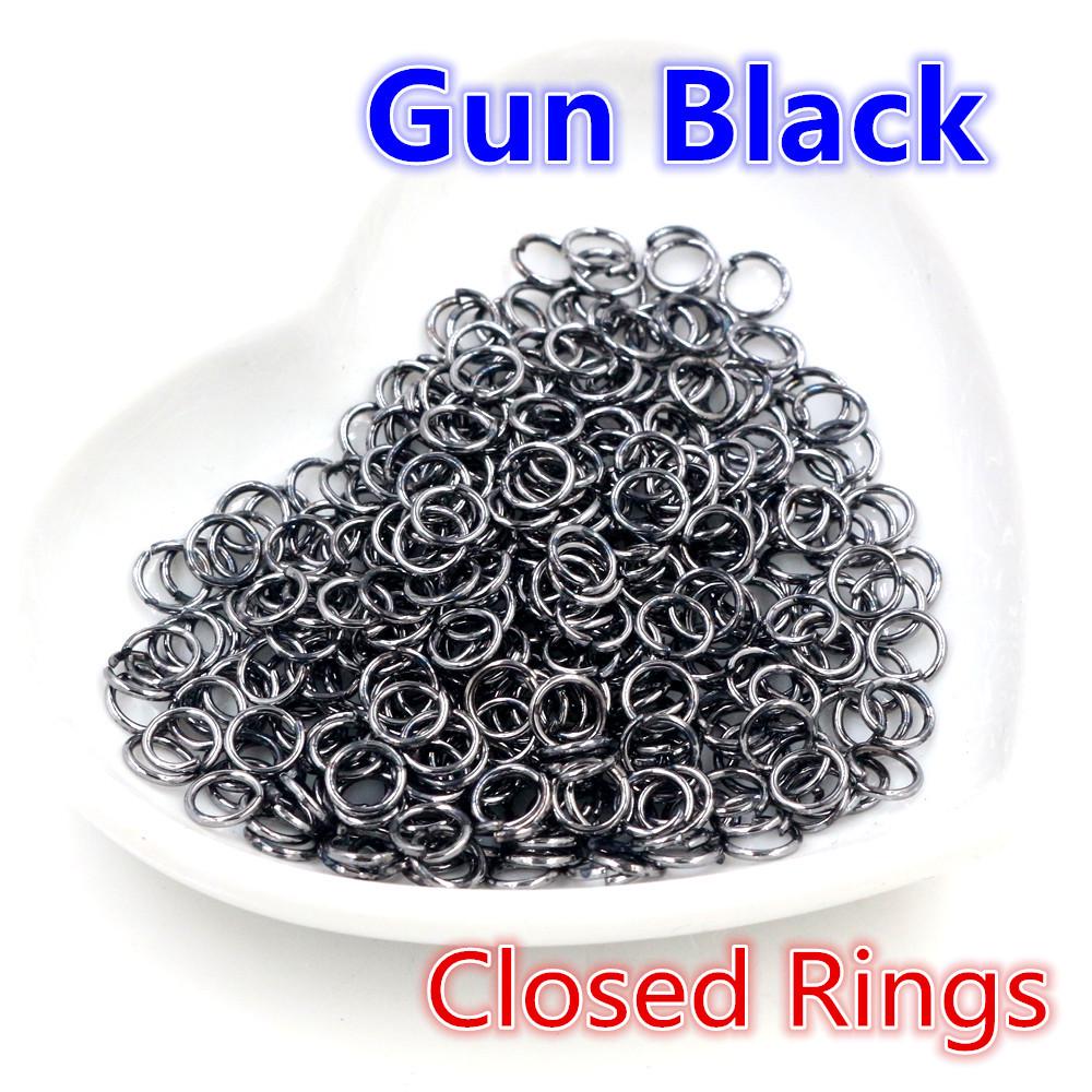200 шт. гальванизированных железных соединительных колец (3-10mm) для изготовления ювелирных изделий своими руками