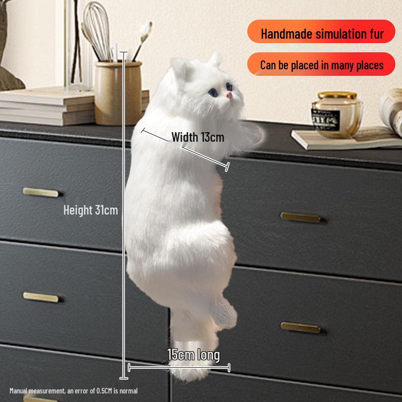 Реалистичное подвесное украшение в виде кошки для украшения дома