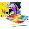 Corslet 48 Pcs Oil Colour Pencil Set Art Supplies Artist Colour Set Sketch Kit Drawing Colouring Set For Students Adults