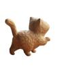 Украшение Кот Ручная Резьба Деревянная Статуэтка Кота Крошечная Милая Скульптура Кошки Миниатюрная Креативная Фигурка Животного Настольное