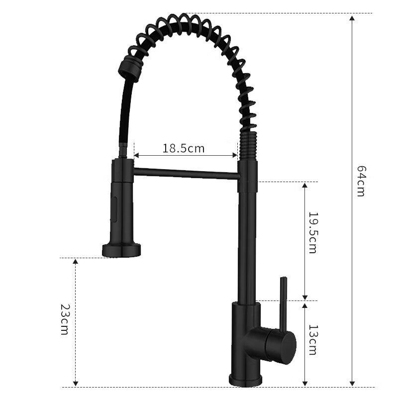 Lieve Stainless Steel Brushed Gold Kitchen Faucet