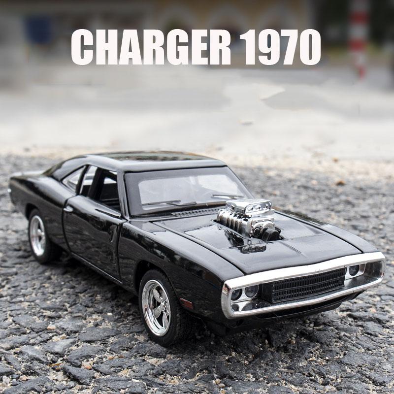 1/32 Моделирование Dodge Challenger 1970 Fast Alloy Classics Модель автомобиля Литые игрушечные машинки Furious Cars Украшения Игрушки Дети Мальчик