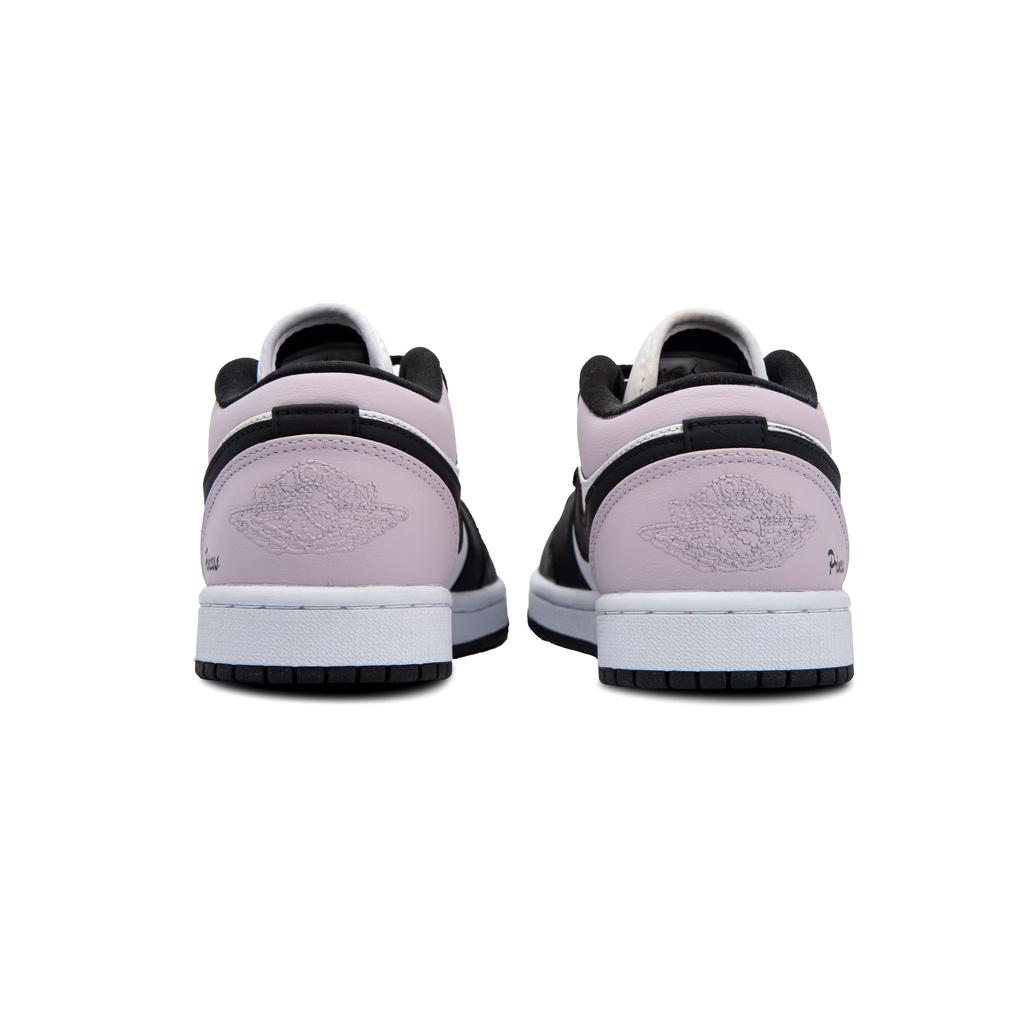 Jordan Air Jordan 1 Нескользящие Низкие Винтажные Баскетбольные Кроссовки Женские Белый Черный Фиолетовый DC0774-101(Команда34-)