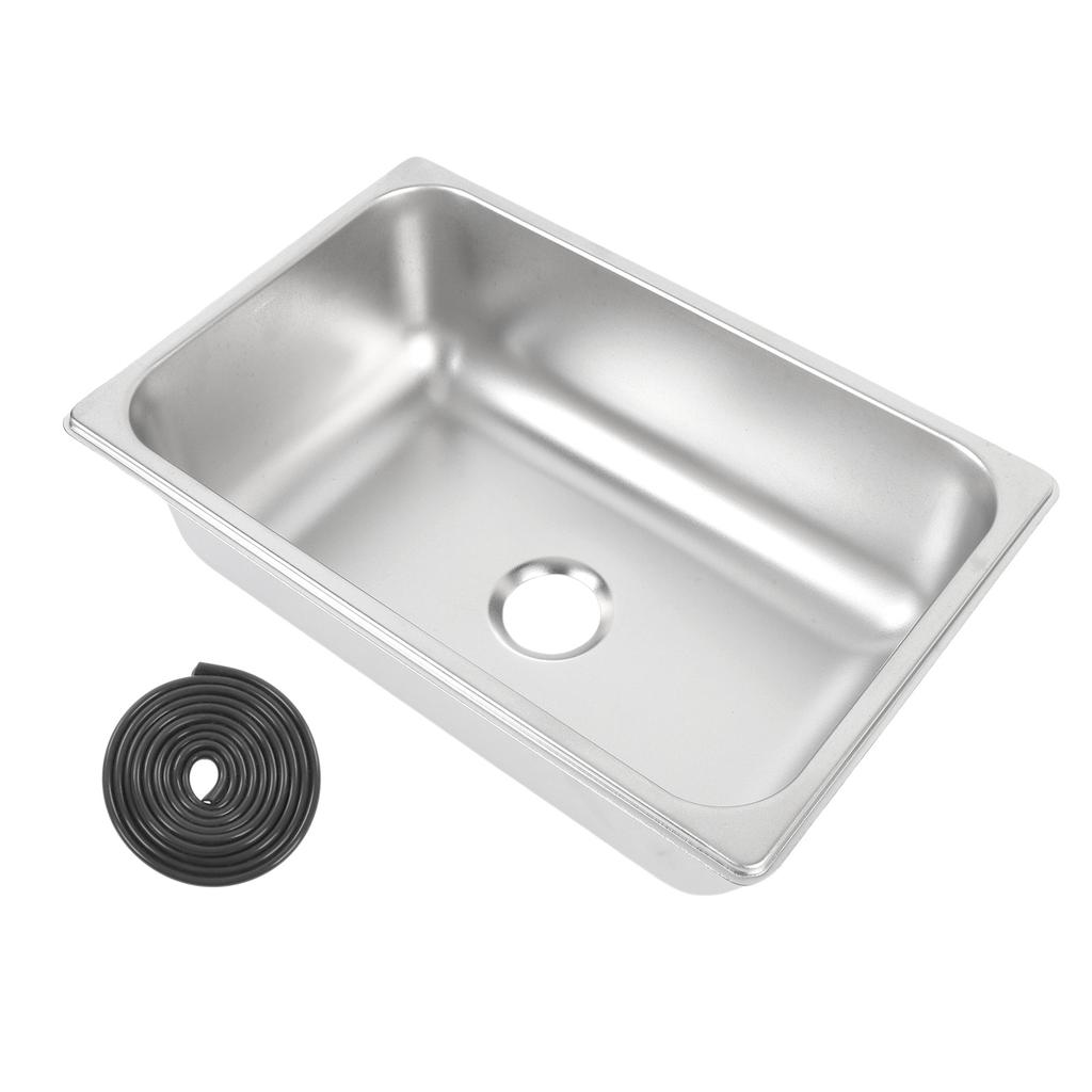 12.44x8.11x3.94дюйма Кухонная мойка из нержавеющей стали 304 с отверстием для слива 40 мм, Барная мойка, Одинарная раковина