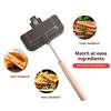 Sandwich Maker Nonstick Flip Grill Pan for Breakfast Hot Dog Toaster Grilled Cheese Maker Omelets Toast Baking Pan for Camping Dorms Offices